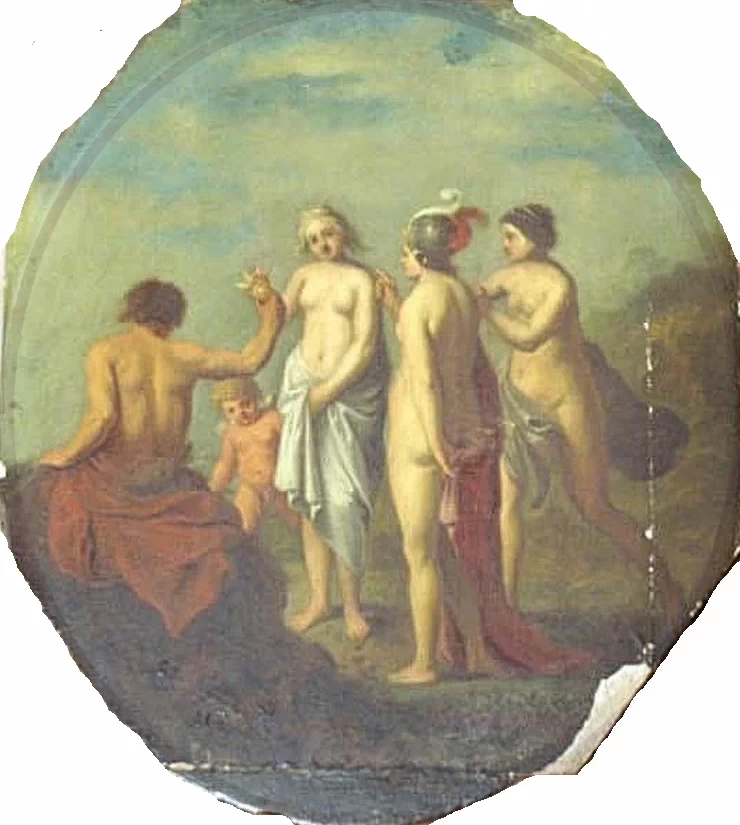 Paride e le muse - attribuito